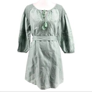 INC International Concepts Sage Green Long Sleeve Dress